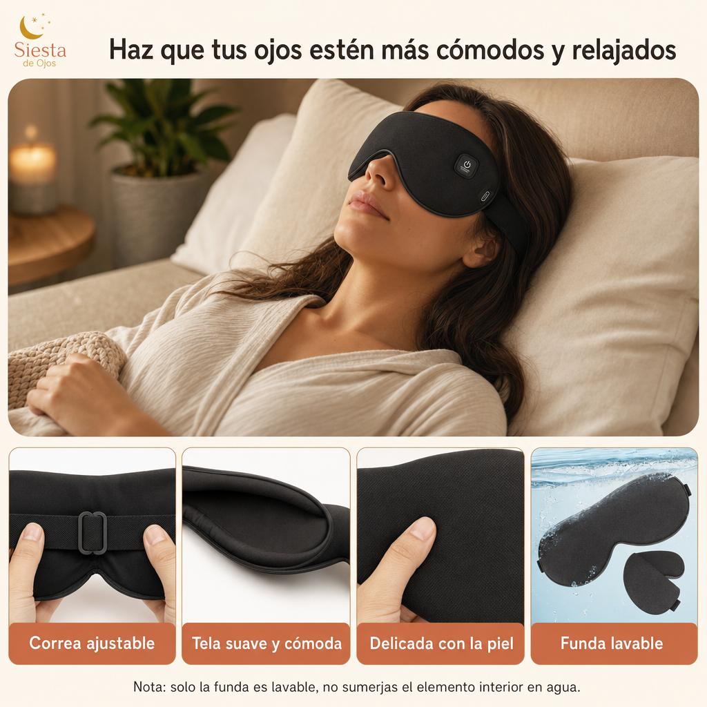 Mascarilla Térmica para Ojos - Alivio Fatiga Visual